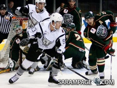 With the San Antonio Rampage of the Central Hockey League
